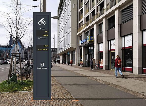 Dauerzählstelle am Augustusplatz