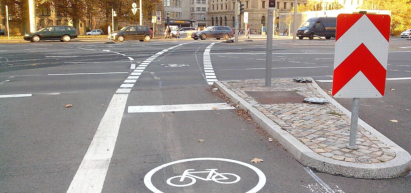 Sichere Kreuzung Sichere Kreuzung für Fahrradfahrer*innen