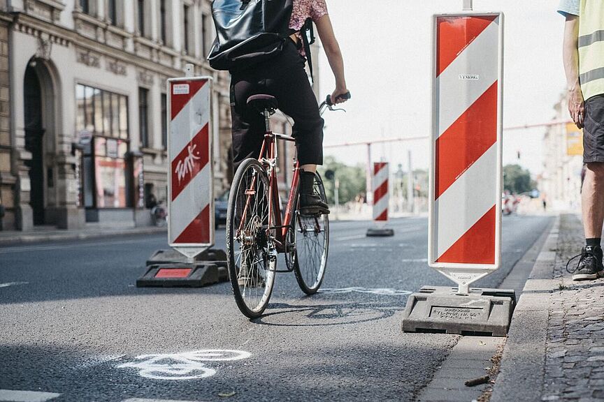 Pop-Up-Radweg Pop-Up-Radweg