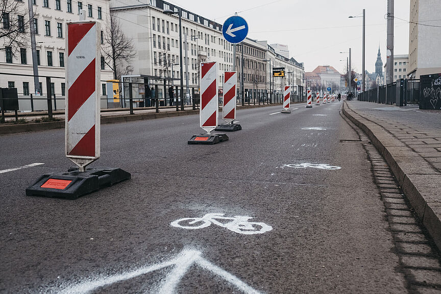 ADFC_Leipzig-Ranstädter_Steinweg-Pop-up_Radweg ADFC_Leipzig-Ranstädter_Steinweg-Pop-up_Radweg