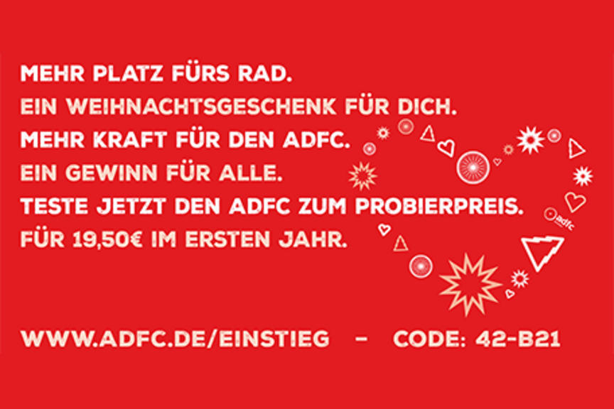 Einstiegspreis-ADFC Leipzig-Sachsen-Weihnachtsaktion Einstiegspreis-ADFC Leipzig-Sachsen-Weihnachtsaktion