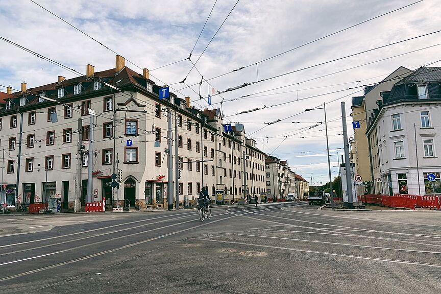 Verkehrsknoten, Adler, ADFC Leipzig, Umbau Verkehrsknoten, Adler, ADFC Leipzig, Umbau
