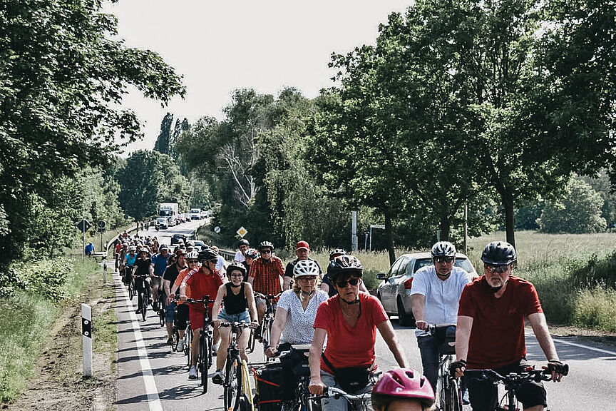 Demo, Radweg, Taucha, Mobilität, Initiative Demo, Radweg, Taucha, Mobilität, Initiative, Klima, ADFC Leipzig